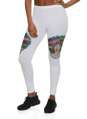 Afro Girl Graphic Leggings