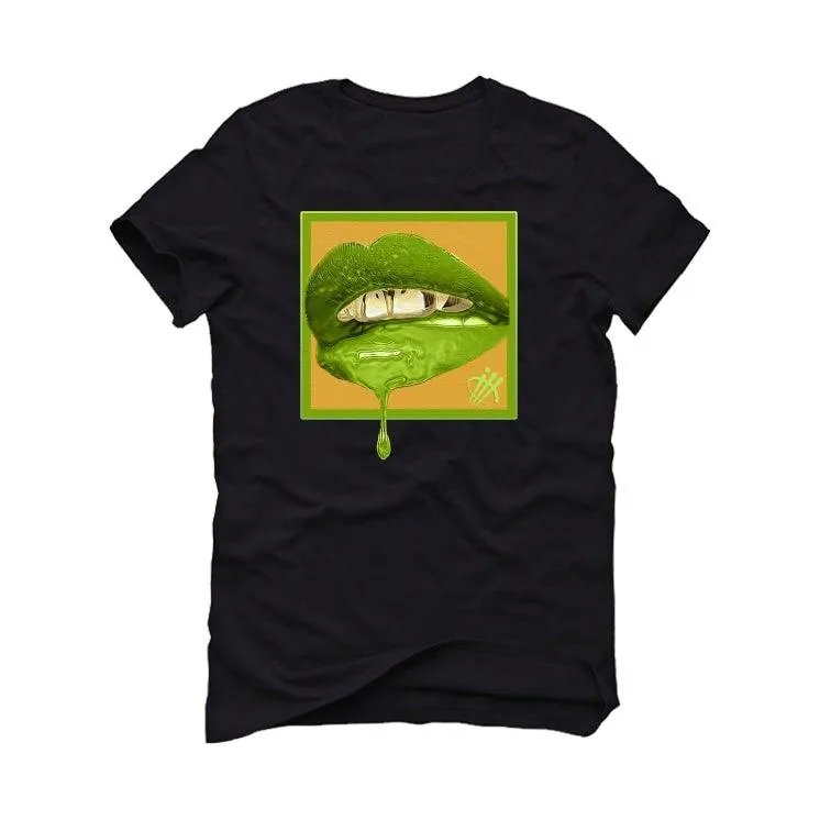 AIR JORDAN 1 HI VOLT GOLD 2021 Black T-Shirt (LIPSTICK)