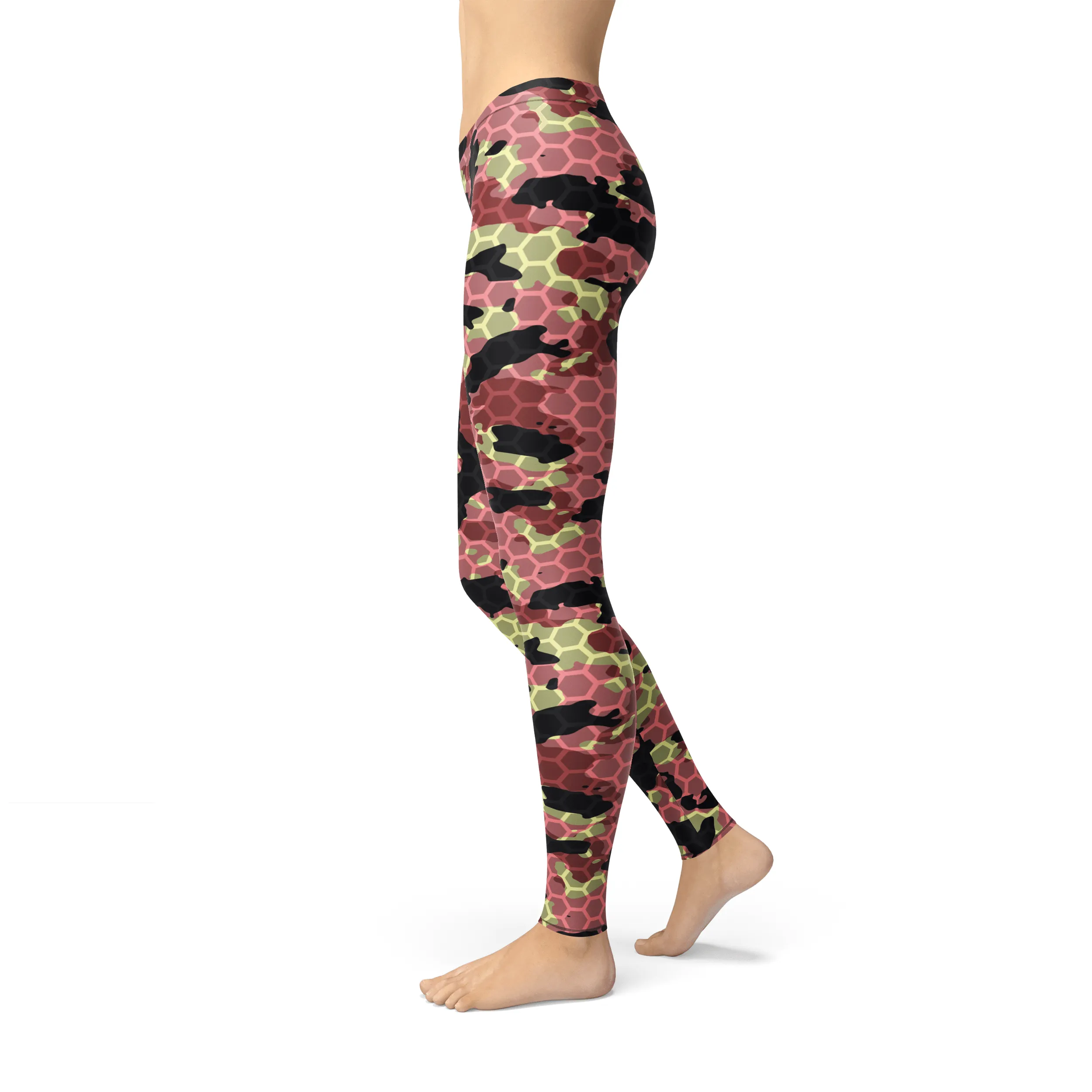 Avery Pink Stone Camo Leggings