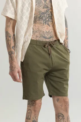 Brocky Green Linen Shorts