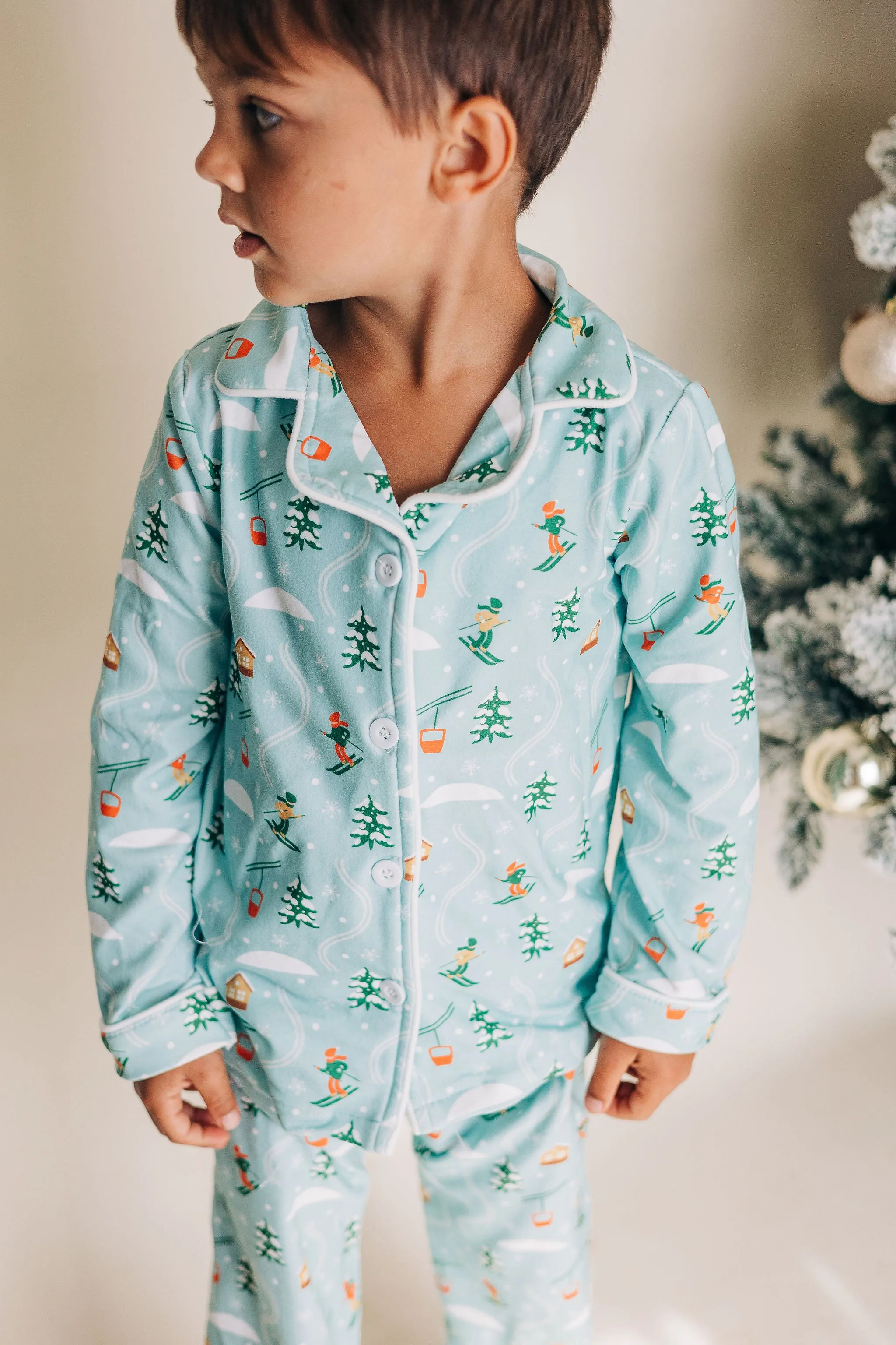 Button Down PJs - Ski Chalet