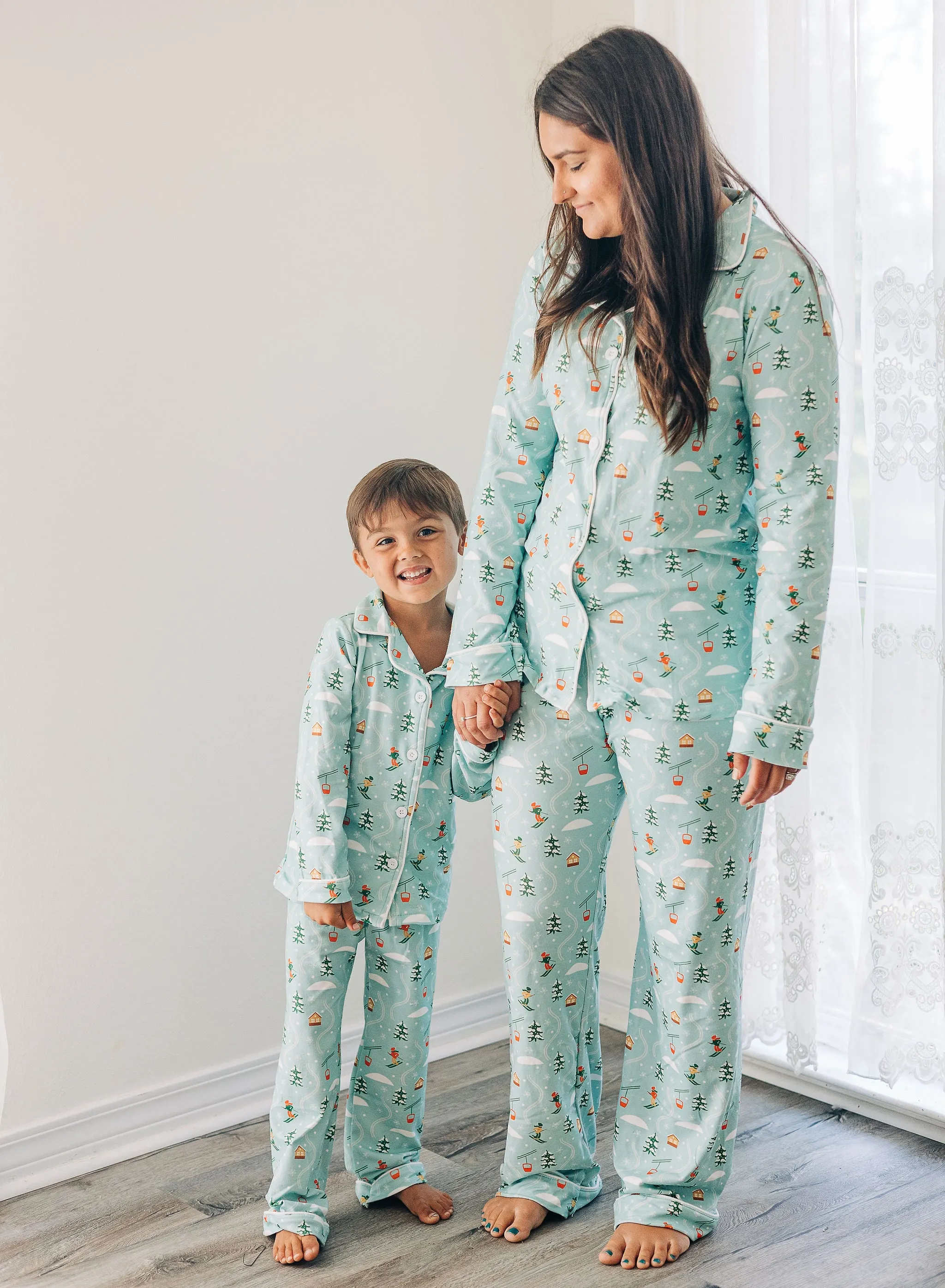 Button Down PJs - Ski Chalet