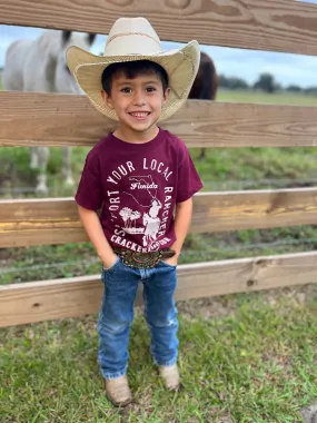 Cracker & Cur Toddler/Youth Local Rancher- Maroon