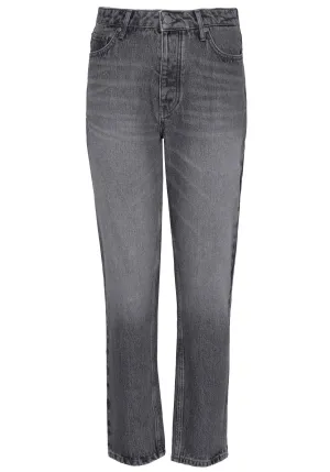 EMILIA DENIM TROUSERS - GREY - LES SOEURS