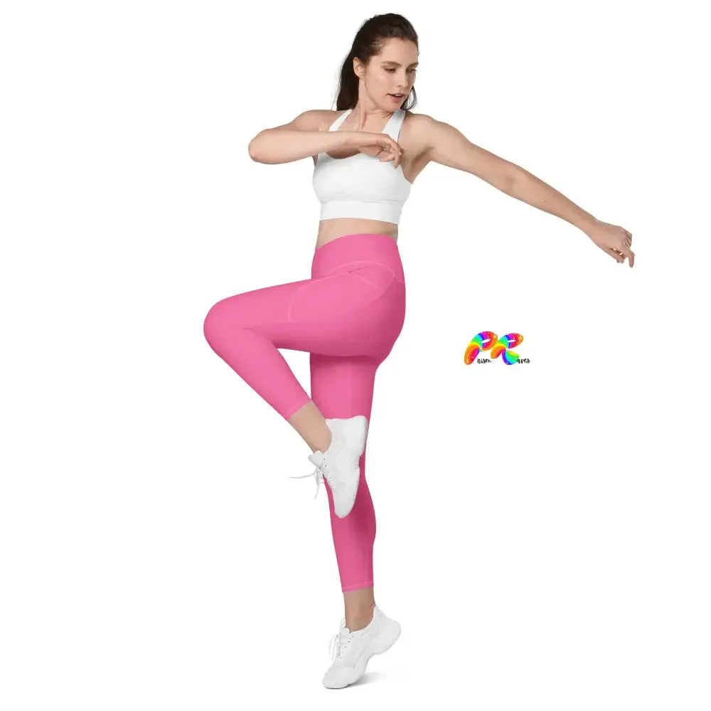 Fuscia Festival Gym Leggings