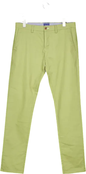 GANT Green Straight Leg Trousers W30