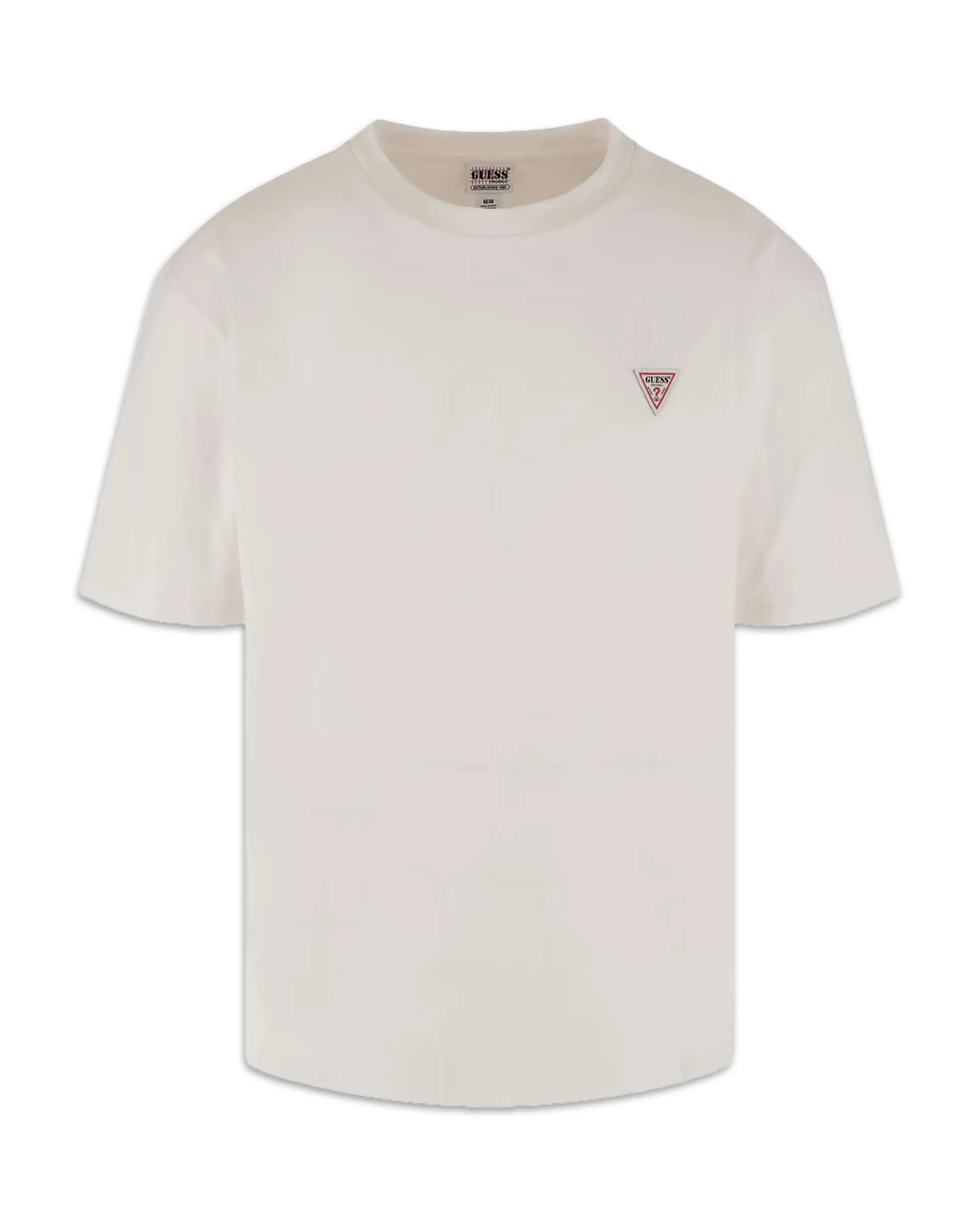 Guess Originals Triangle Logo Tee Bianco