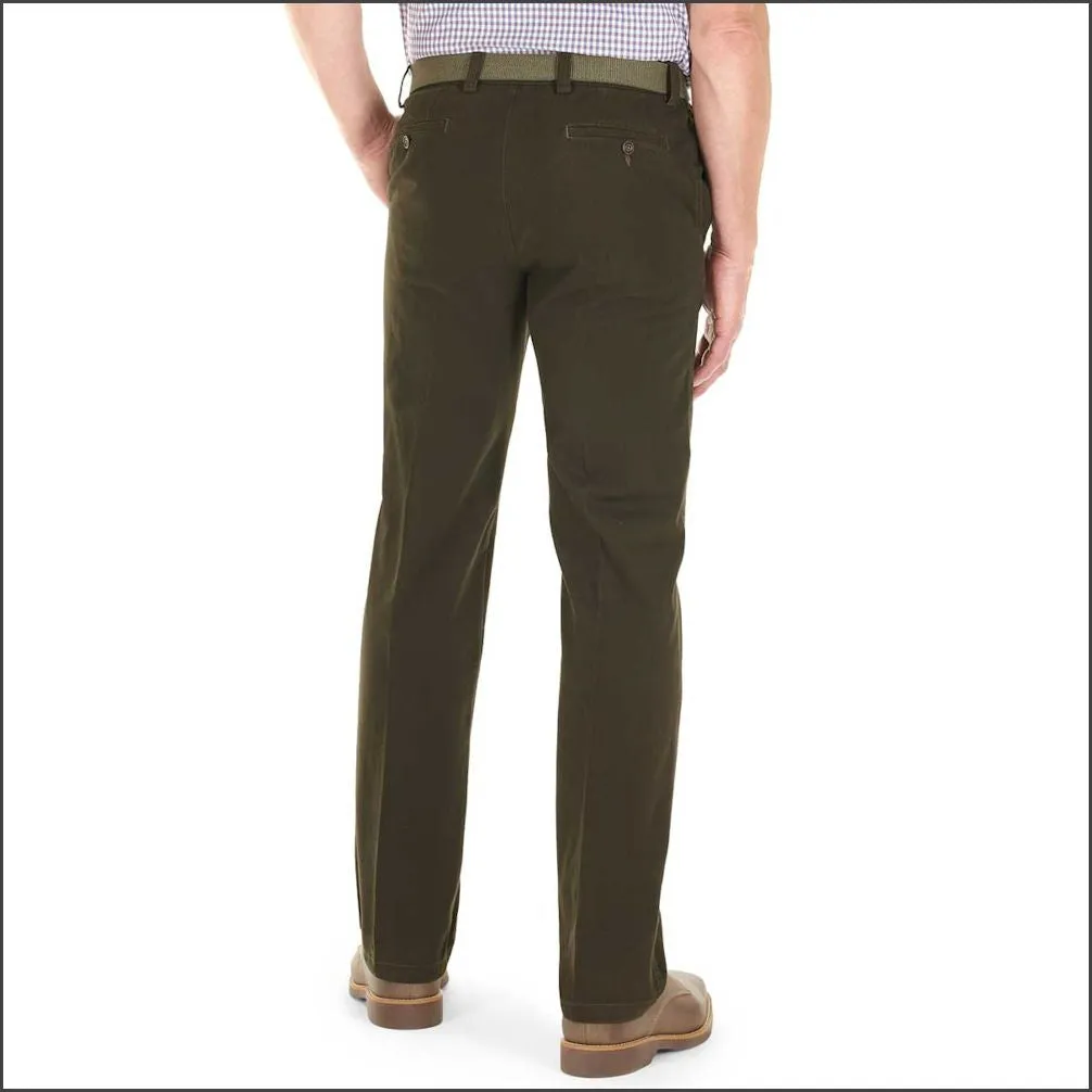 Gurteen Longford Winter Bracken Stretch Cotton Chino.