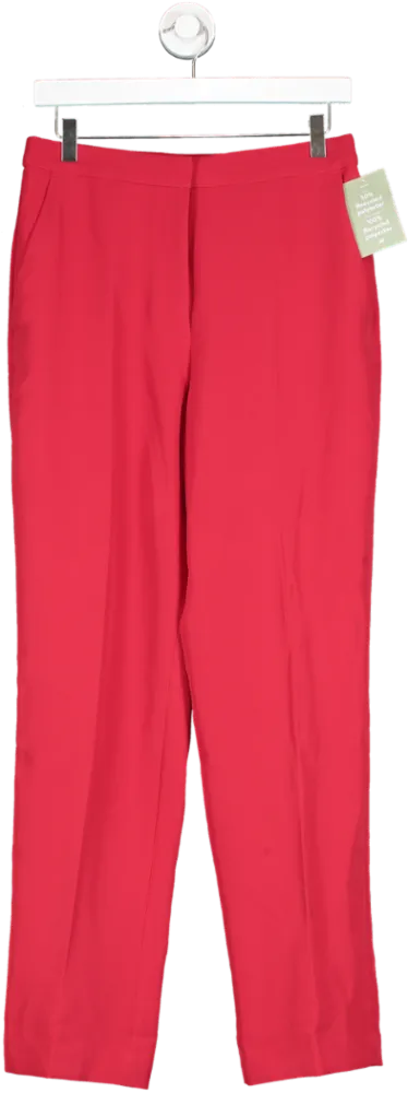 H&M Red Slim Fit Trousers UK 10