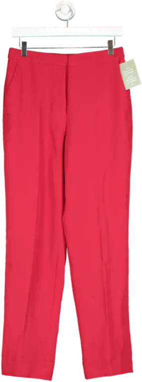 H&M Red Slim Fit Trousers UK 10