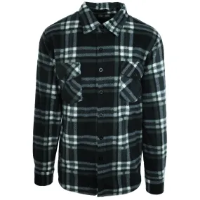 Hazy Blue Trent Men’s Checked Fleece shirt