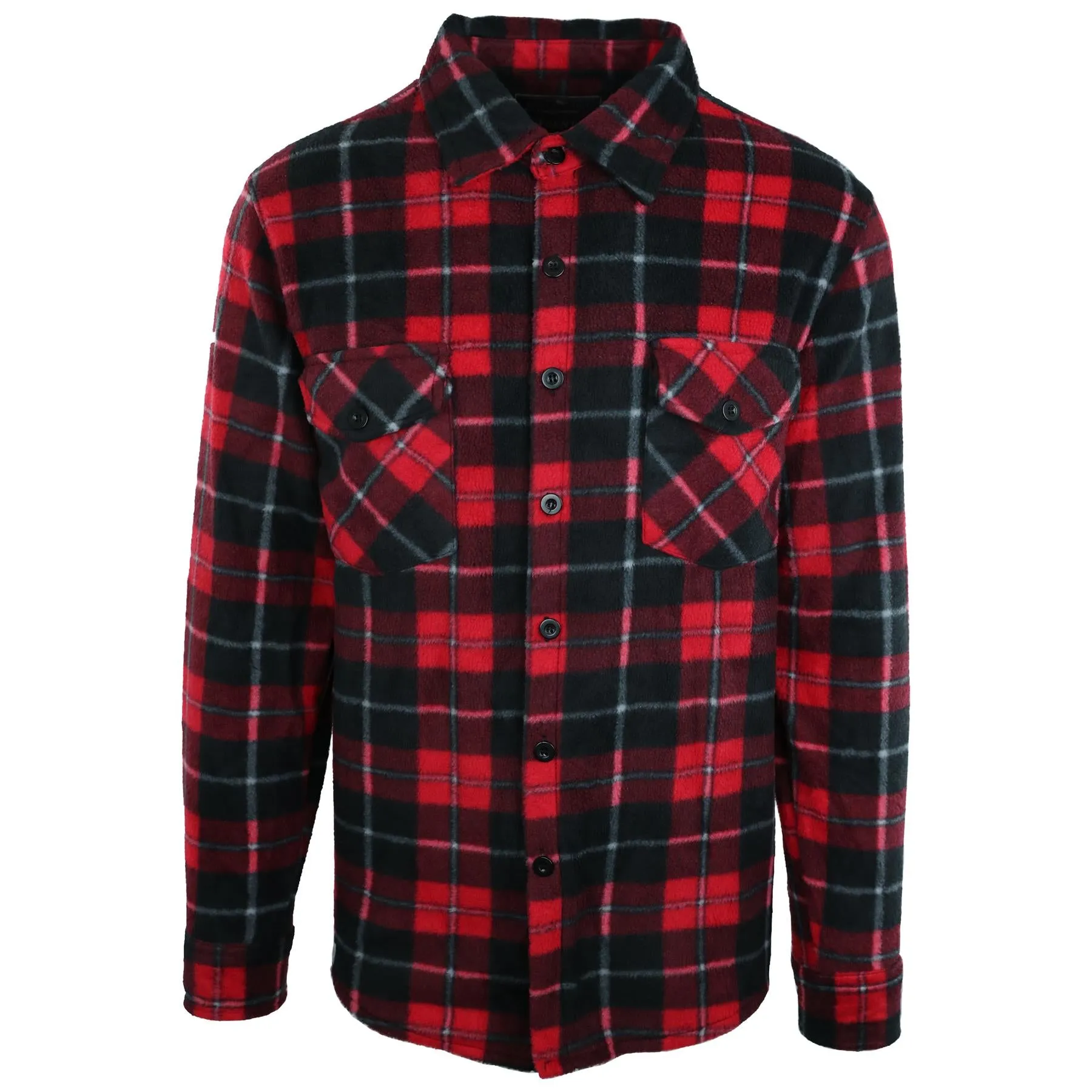 Hazy Blue Trent Men’s Checked Fleece shirt