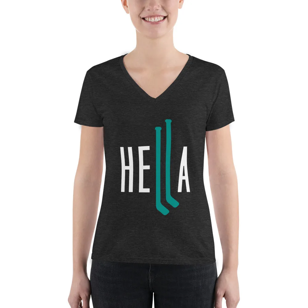 Hella Hockey Womans Vneck