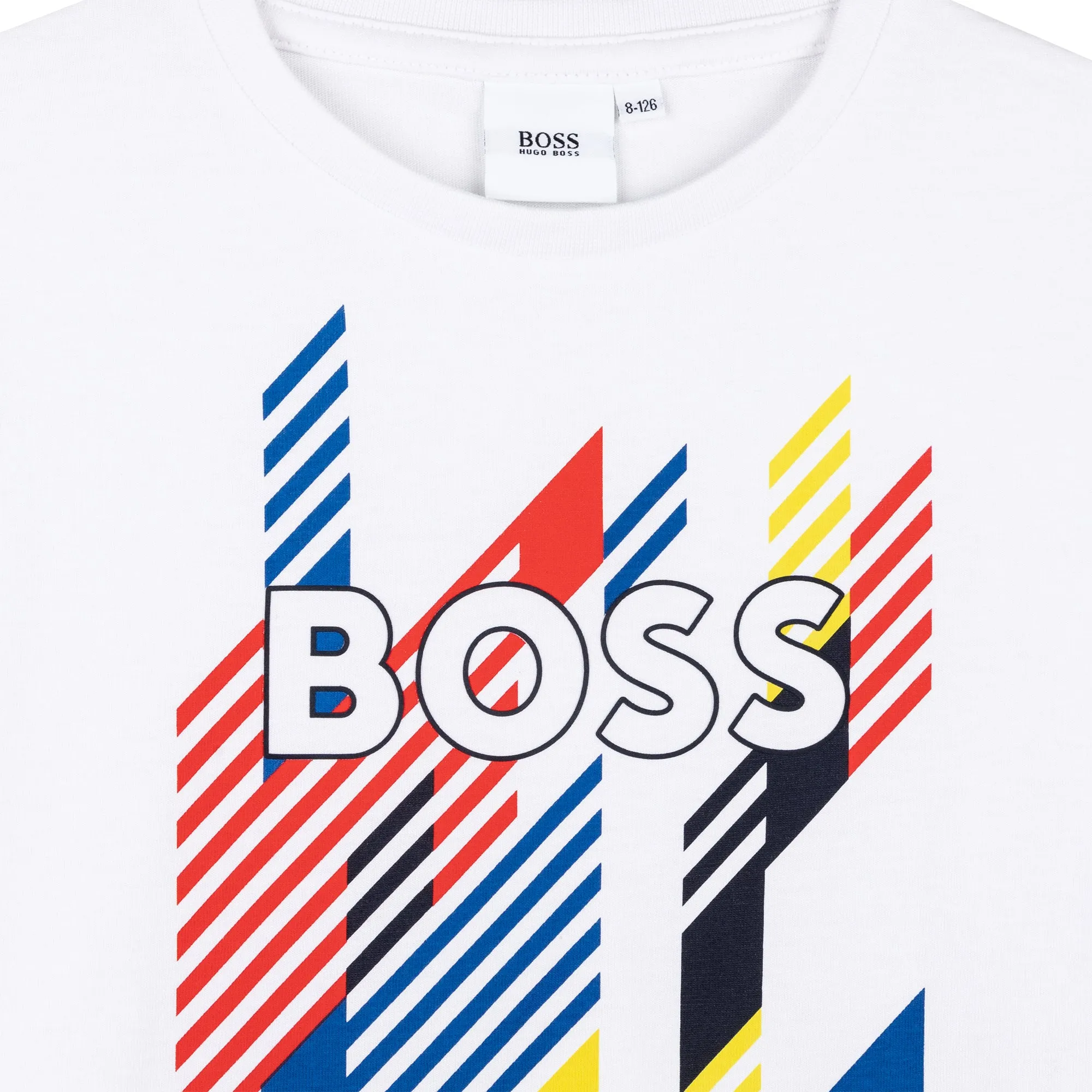 Hugo Boss Boys T-Shirt w/Logo_ White J25N41-10B