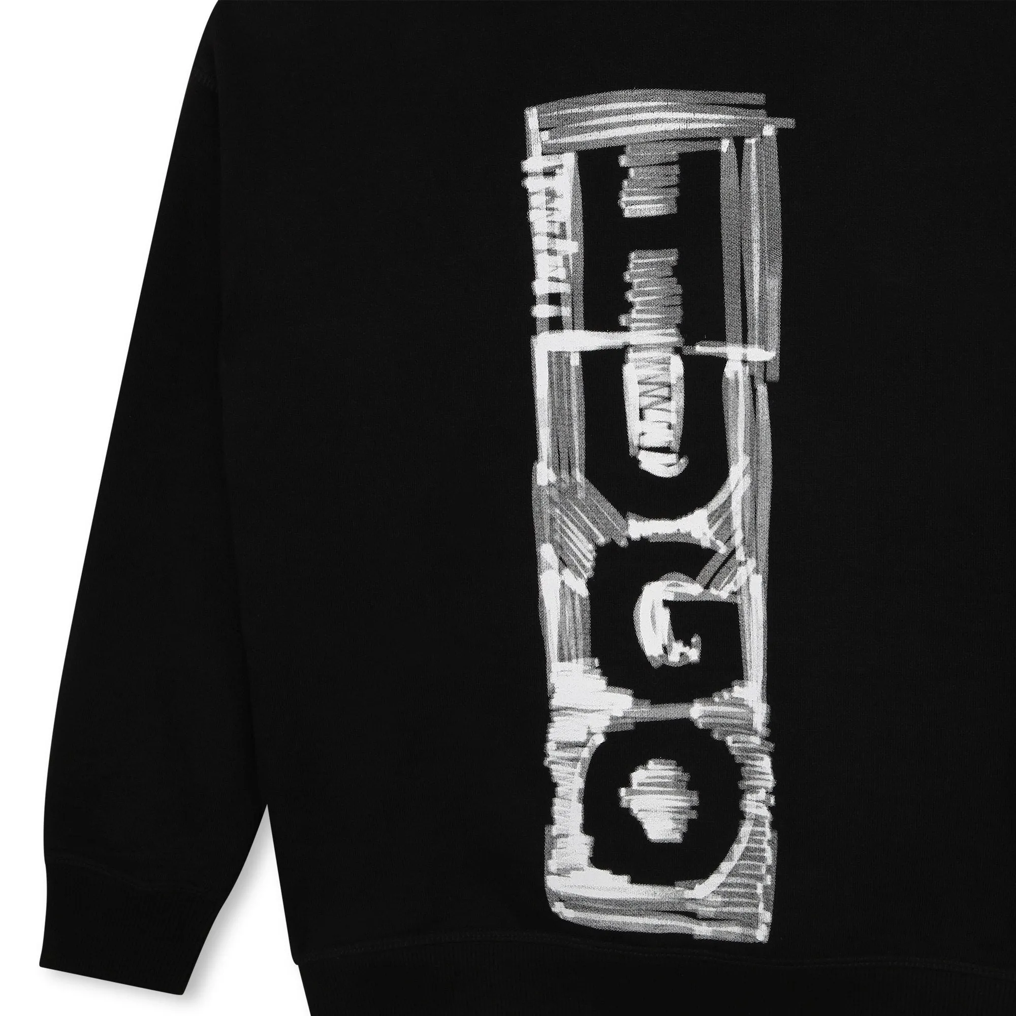 HUGO Boys Black Sweatshirt_G25156-09B