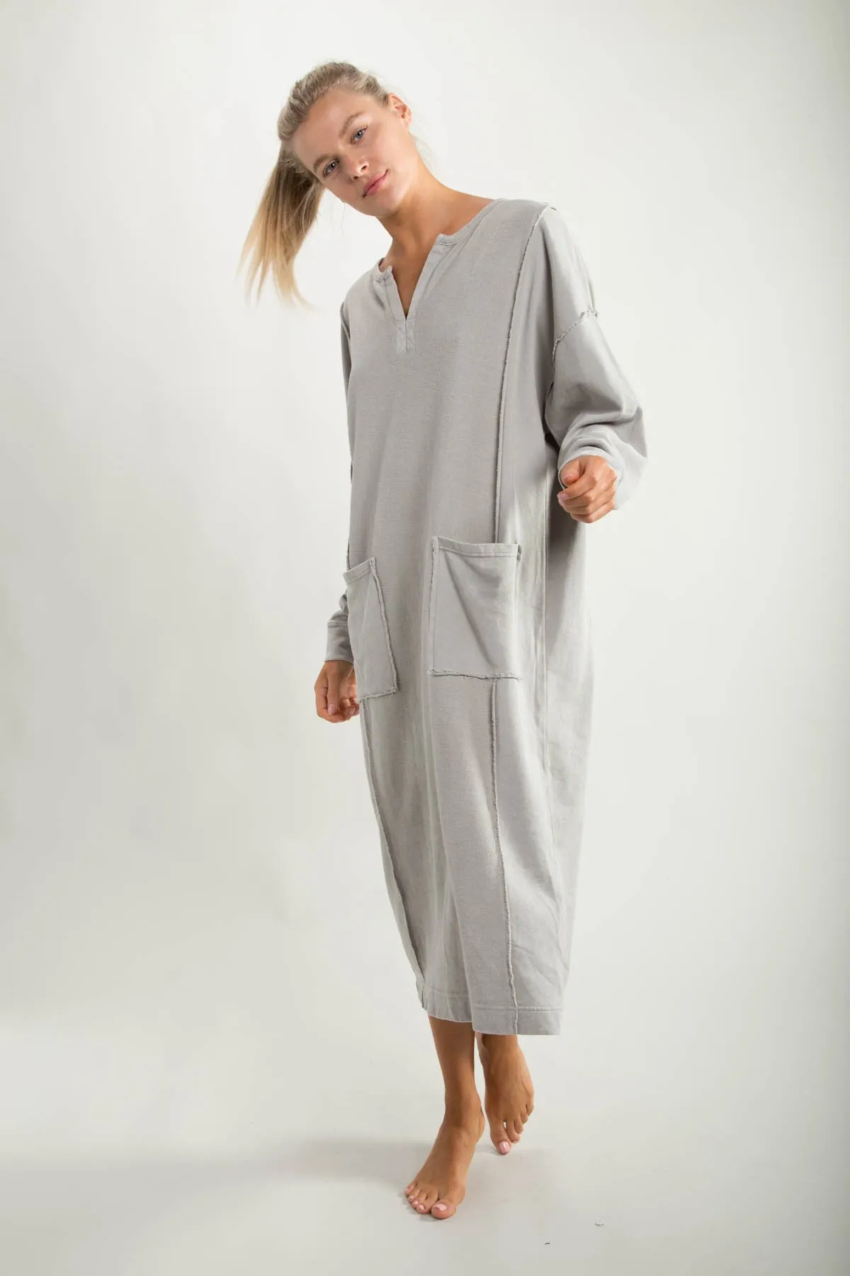 Jane Casual Lounge Dress in Mist