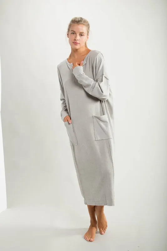 Jane Casual Lounge Dress in Mist