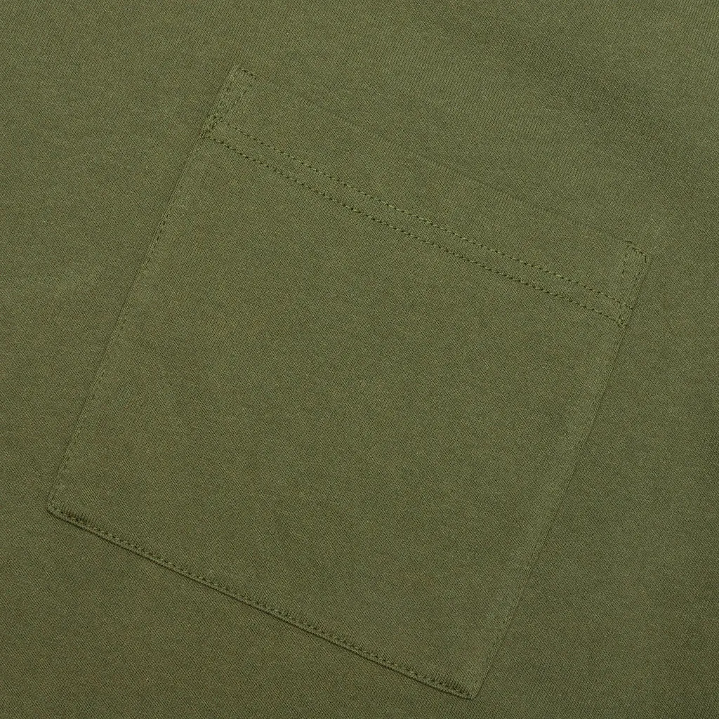 Jersey Braque Pocket Tee - Dark Olive