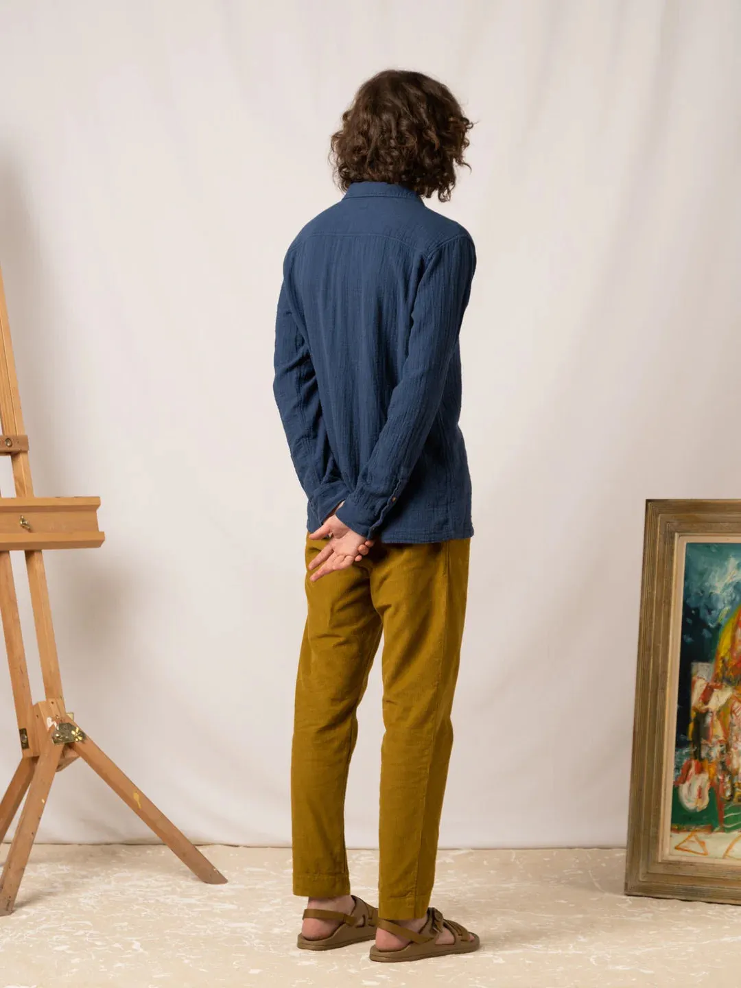 KESTIN Tain Shirt Marine Blue