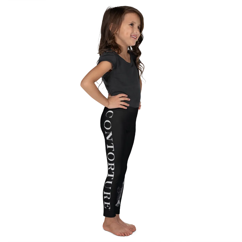 Kids CONTORTURE Leggings: Boney White