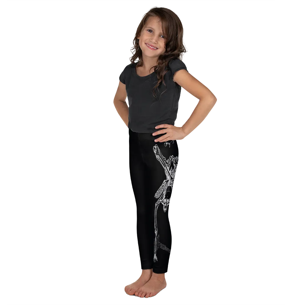 Kids CONTORTURE Leggings: Boney White