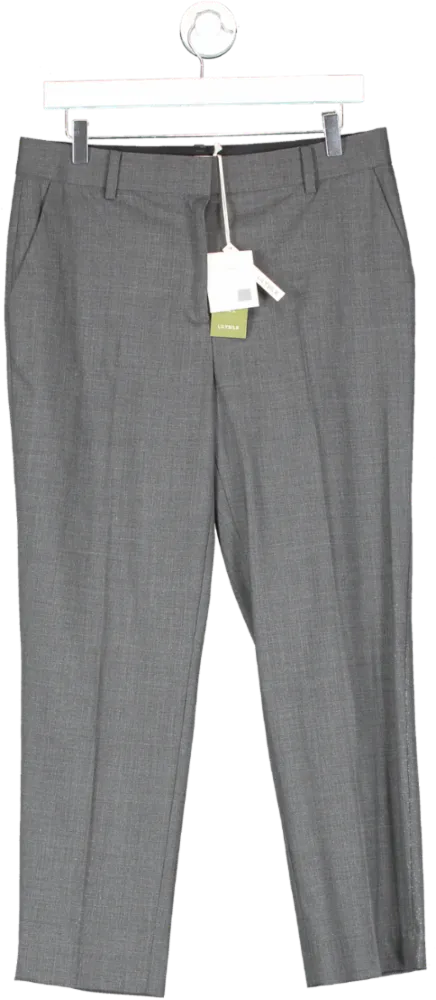 Lily Silk Grey Dolce Vita Wool Trousers UK 12