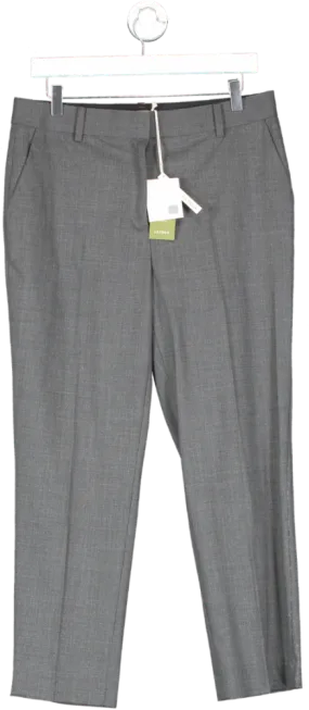 Lily Silk Grey Dolce Vita Wool Trousers UK 12