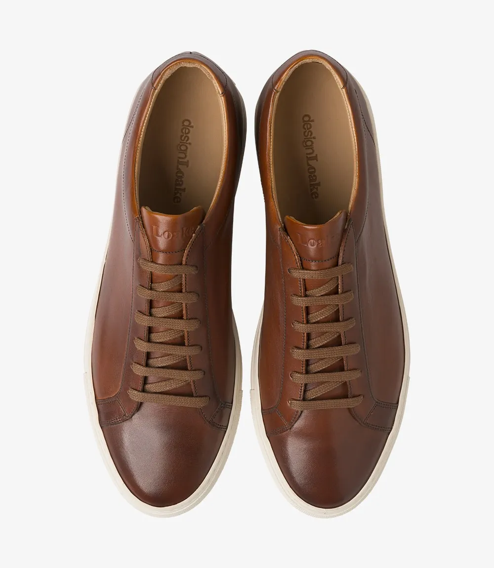 LOAKE  Sprint - Leather Sneakers -  Chestnut