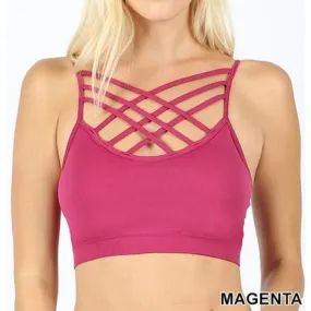 Magenta Strappy Bralette