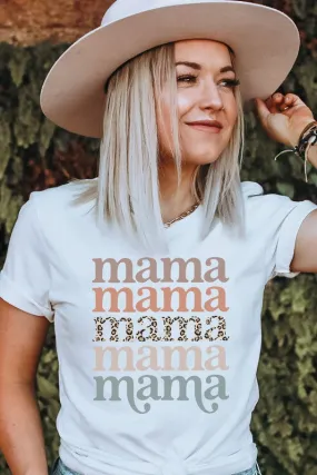 Mama Leopard Boho Graphic Tee