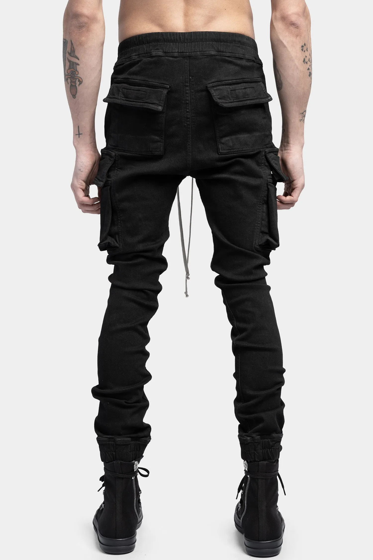 Mastodon cut stretch denim pants, SBB (Deep black denim)