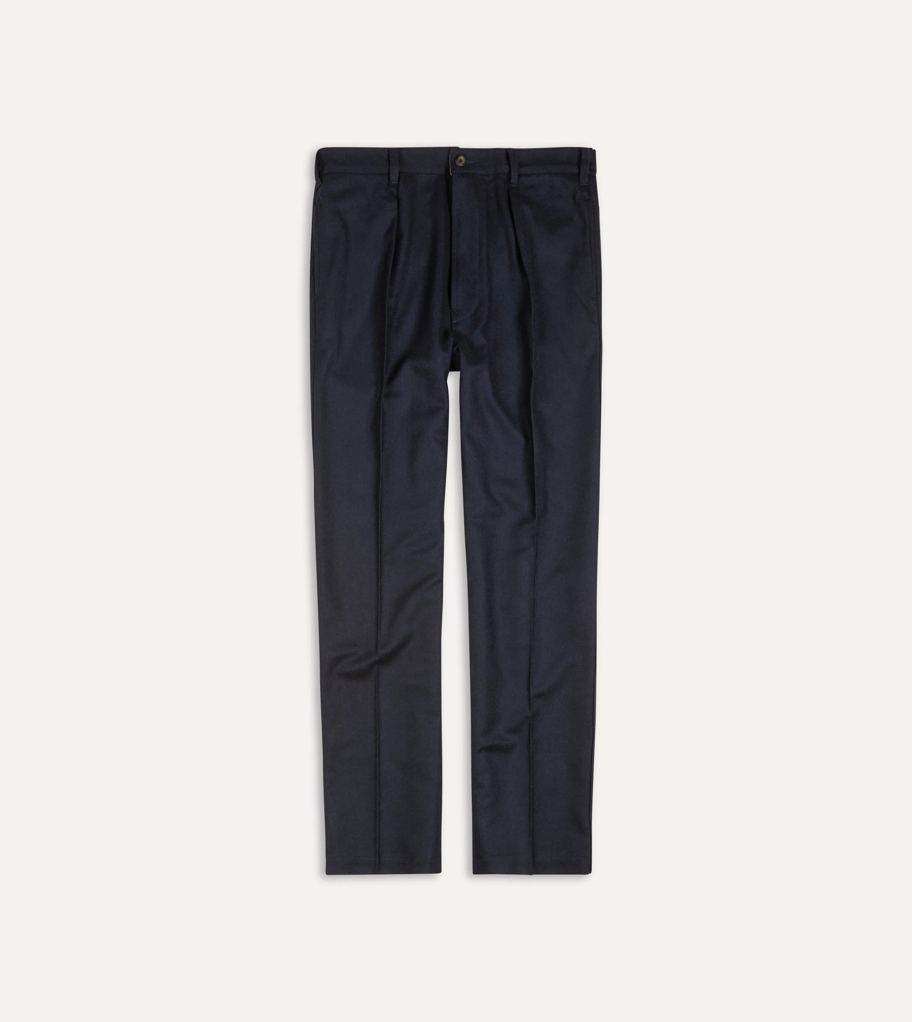 Navy Merino Wool Games Trouser