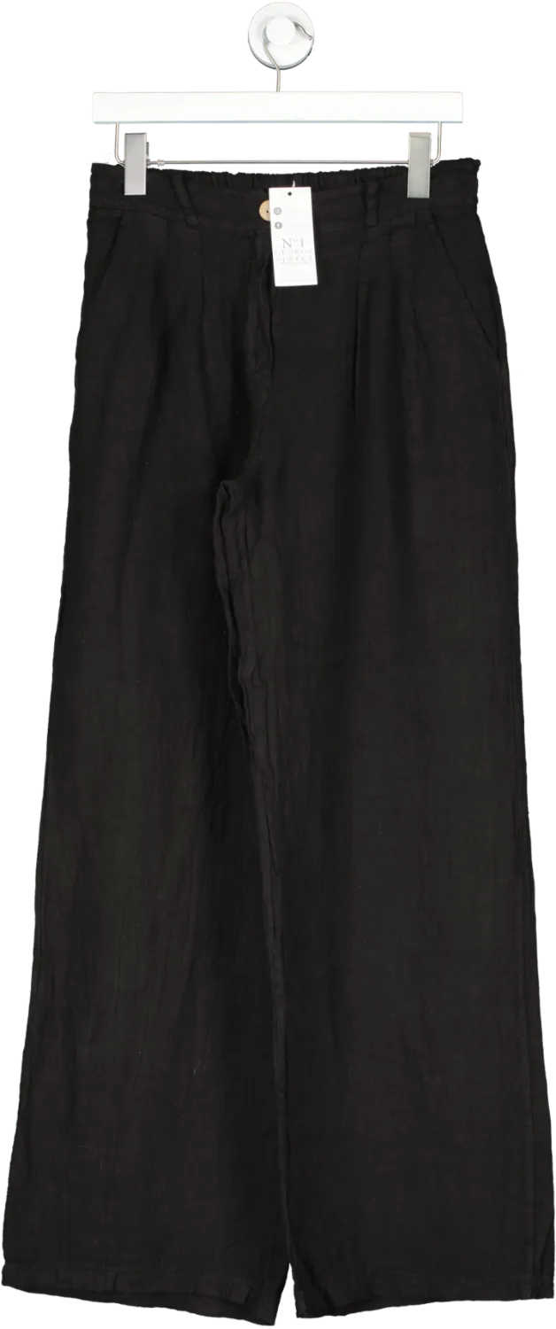 No.1 George Street Black Natalie Wide Leg Trousers