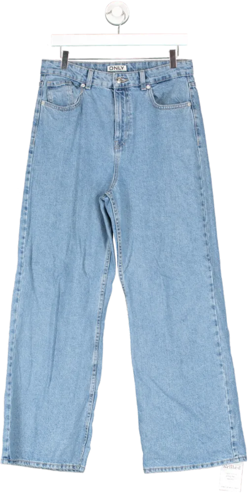 Only Blue Wide Leg High Waist Jeans W27