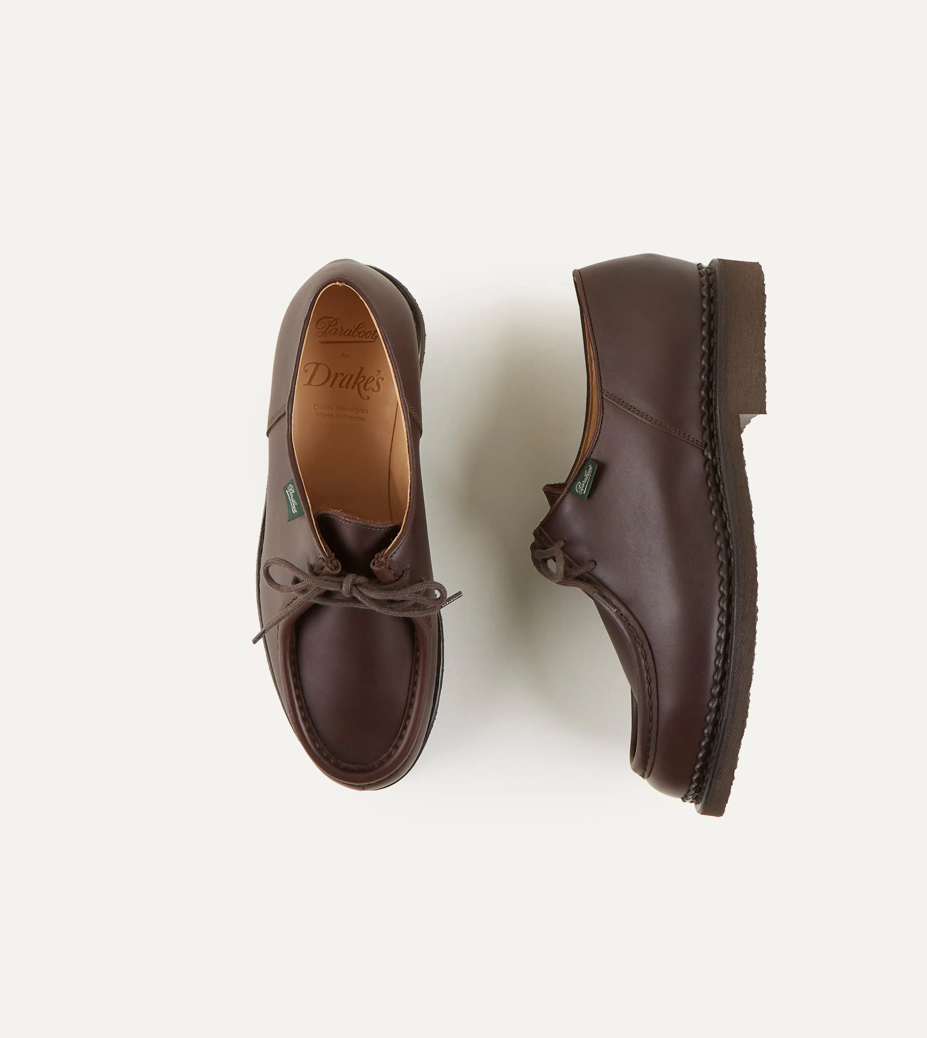 Paraboot Michael Brown Calf Leather Derby Shoe