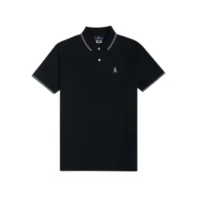 Psycho Bunny Mens Black Logan Polo_ B6K136S1PC-001