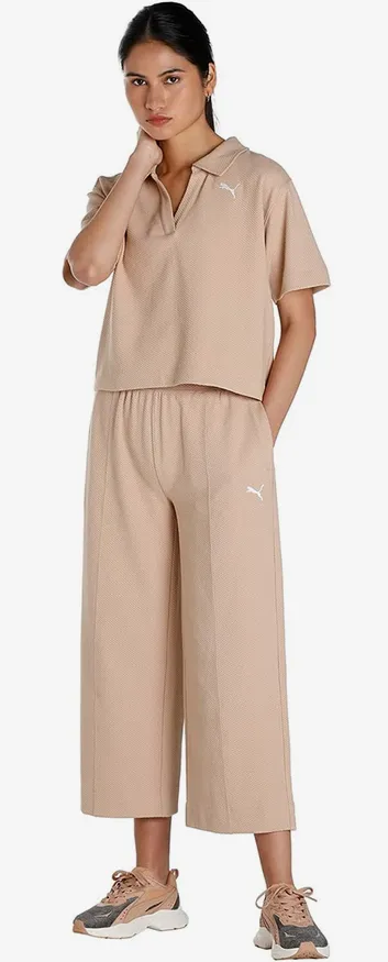 Puma Her Straight women's cigarette sports trousers 673113-89 dusty tan