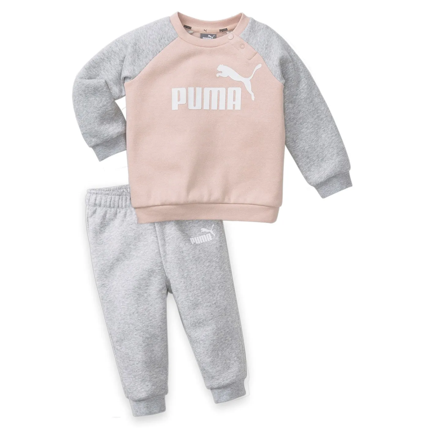 Puma Infant tracksuit sweatshirt with buttons and trousers with elastic 846143 47 roses