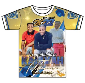 "Tilly" Custom Designed Graduation 3D shirt