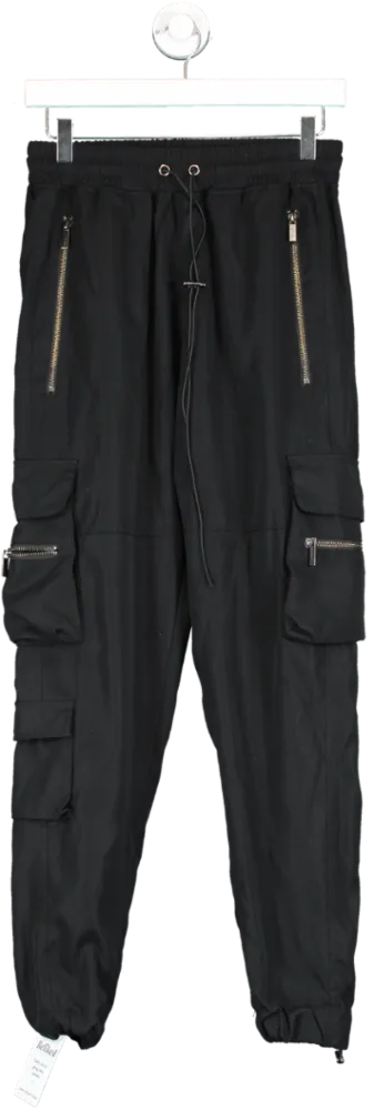 Sans Pareil Black Cargo Trousers UK M