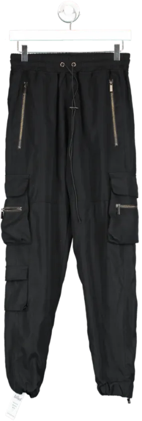 Sans Pareil Black Cargo Trousers UK M