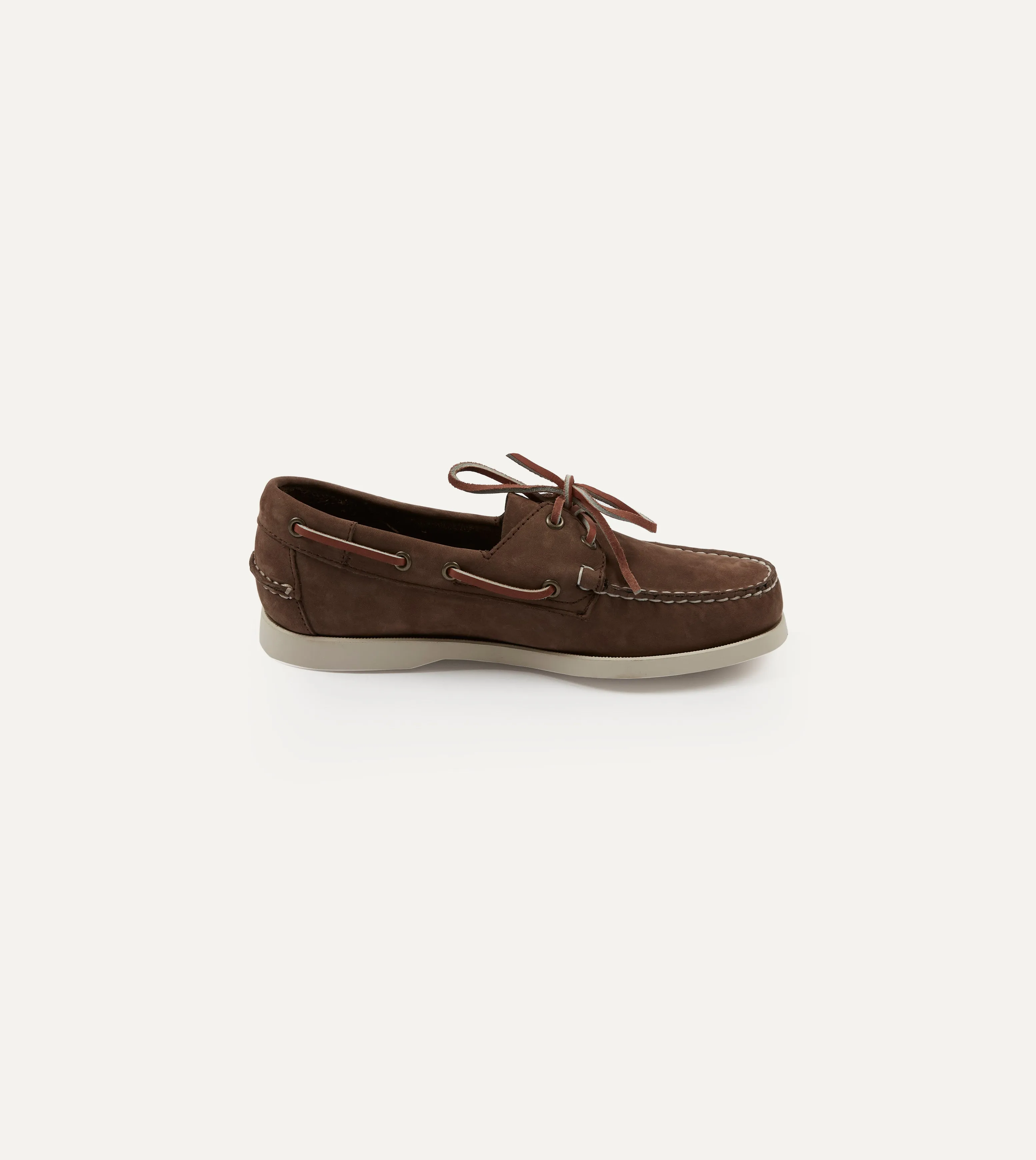 Sebago Brown Nubuck Docksides Portland Boat Shoe