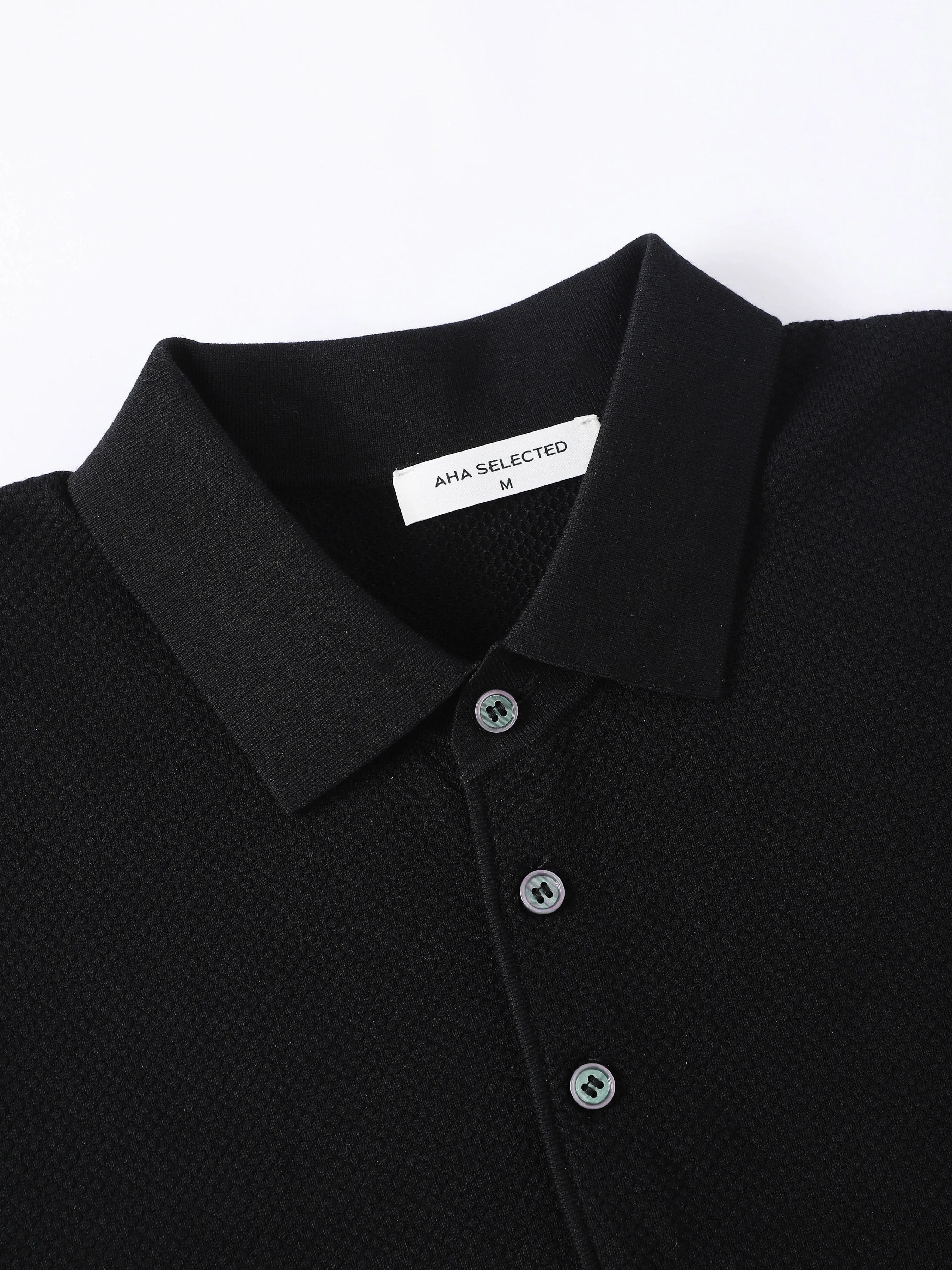 Silk Blend Short-Sleeved Knit Polo