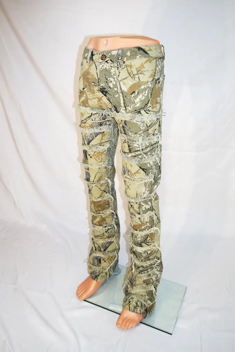 Taker Stretch Hunter Camo Stacked Pant (Grey)