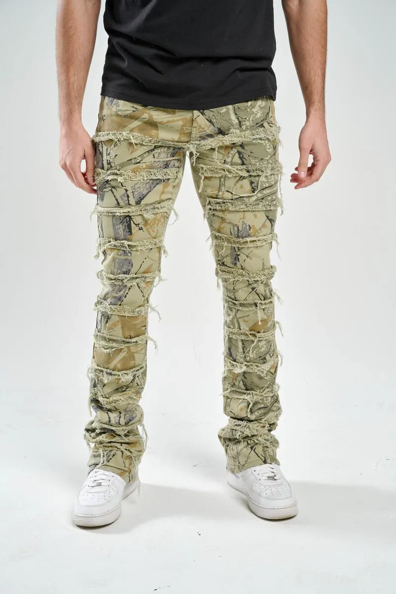 Taker Stretch Hunter Camo Stacked Pant (Grey)