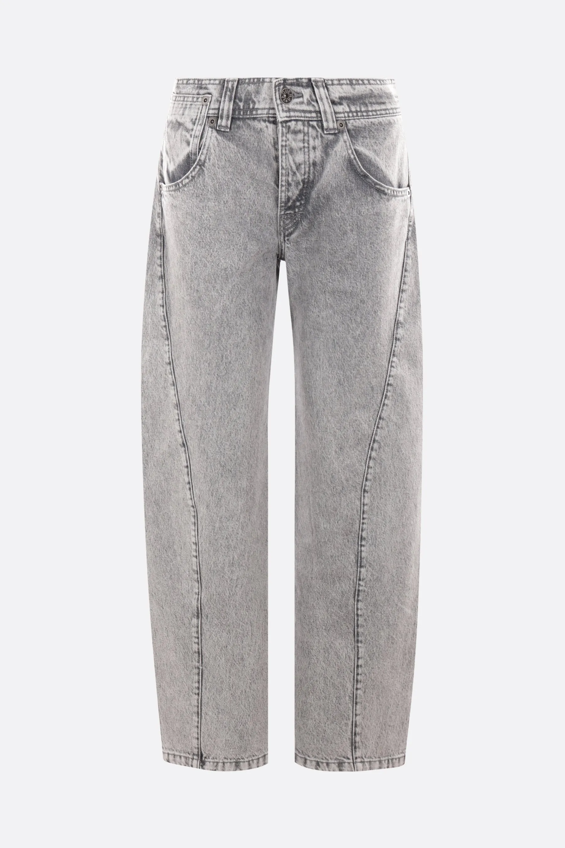 Twisted Seams denim loose-fit jeans