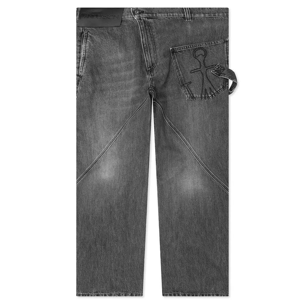 Twisted Workwear Jeans - Grey