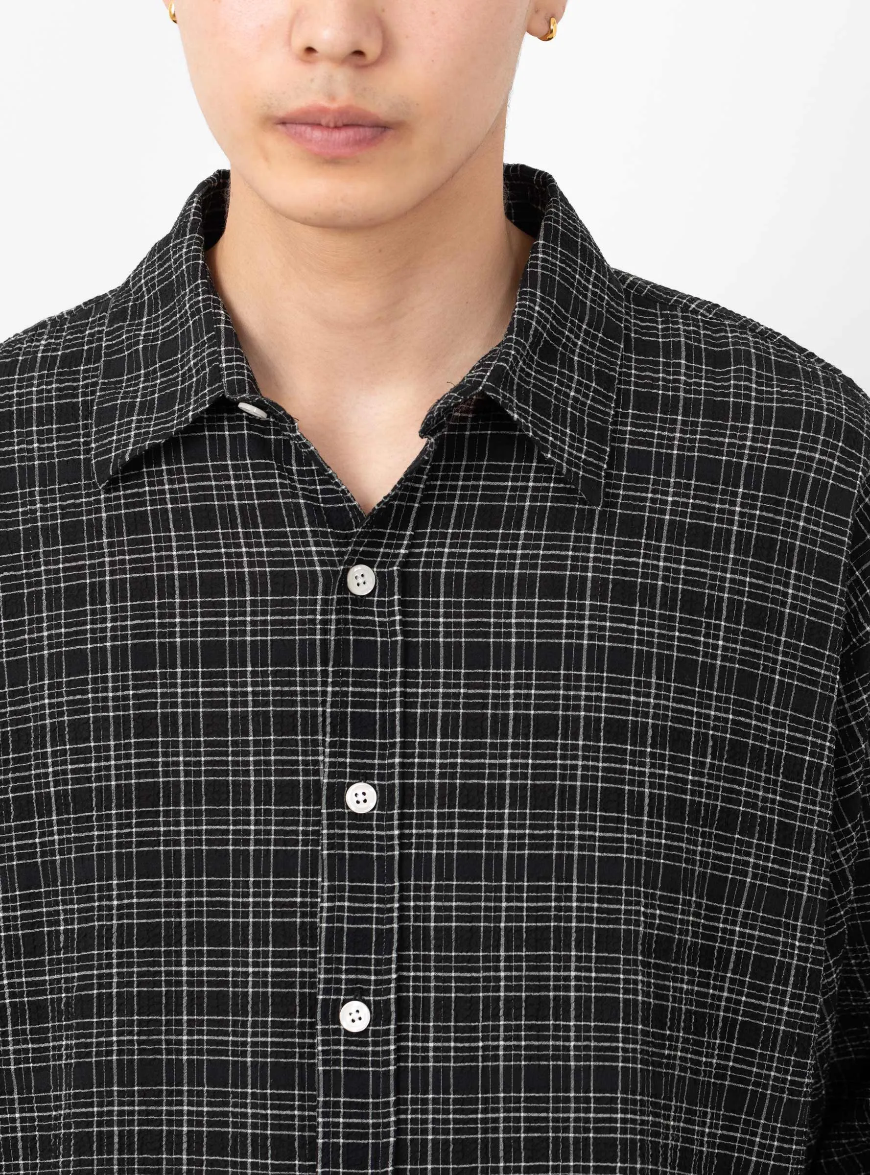 Vacation Shirt Black Check