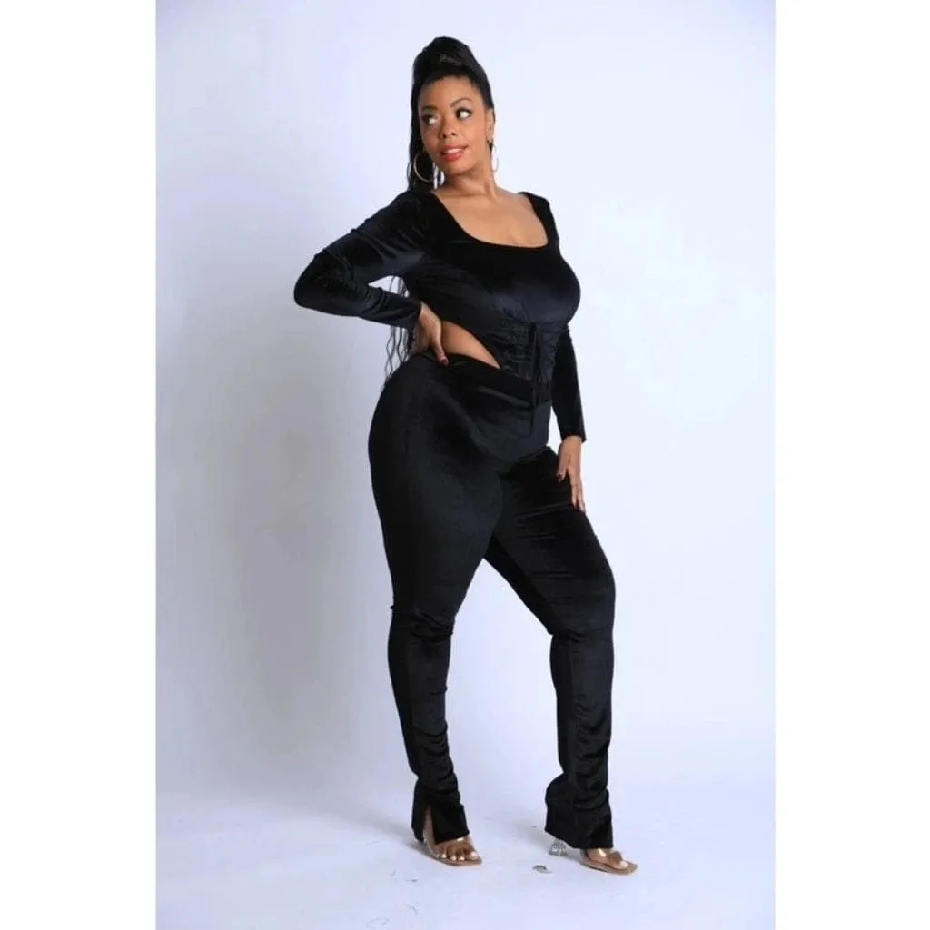 Weekend Ready Lineup Legging Set - Black