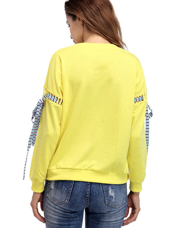 Women's Solid Color Casual Sweatshirt